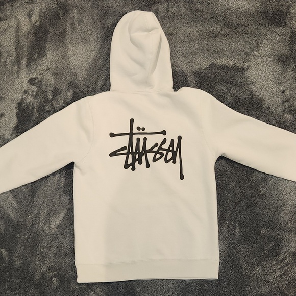 BASIC STÜSSY HOODIE PIGMENT DYED (Color: "Natural," Off-White) - Size: Medium - Picture 1 of 12